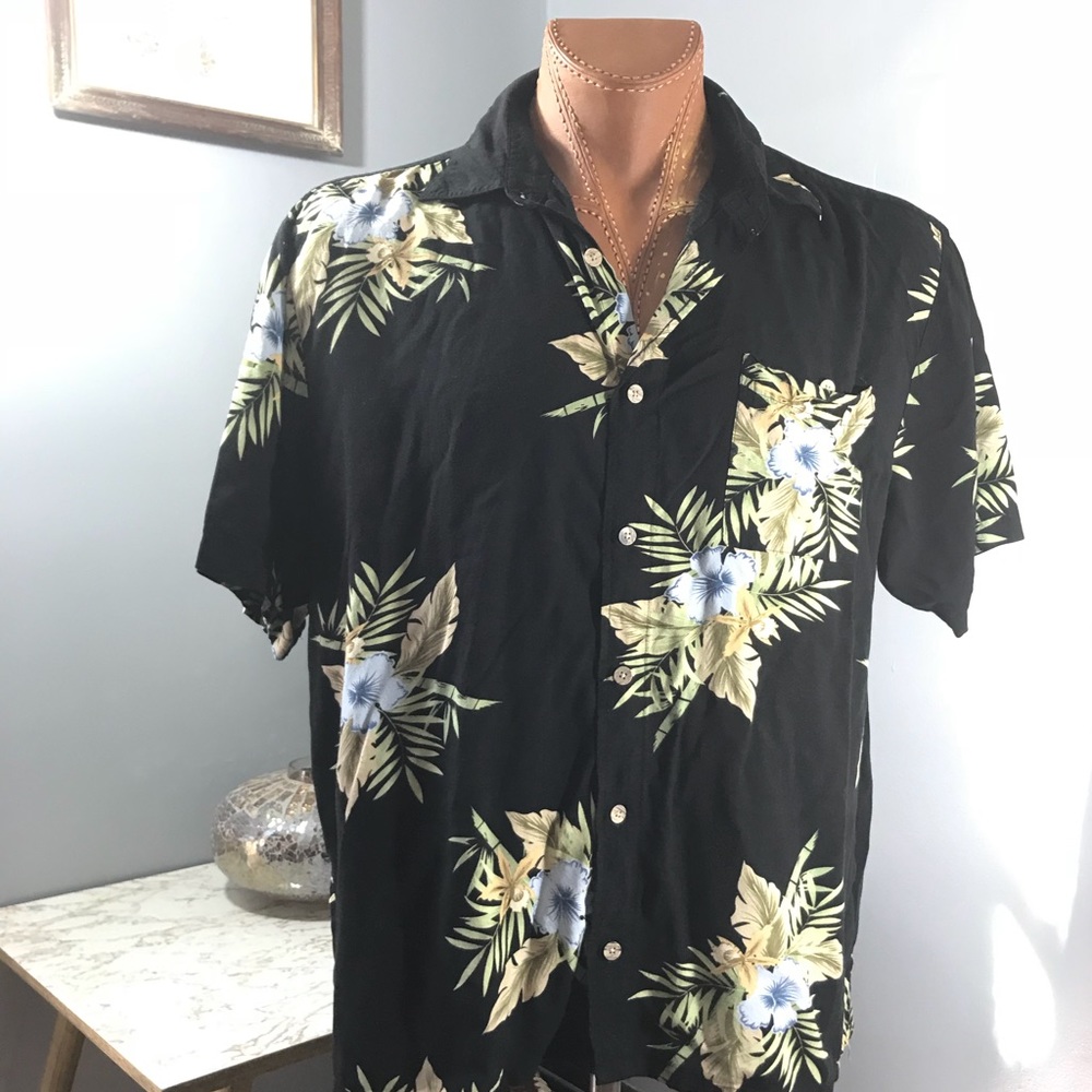 Celebrity Style Hawaiian Button Down